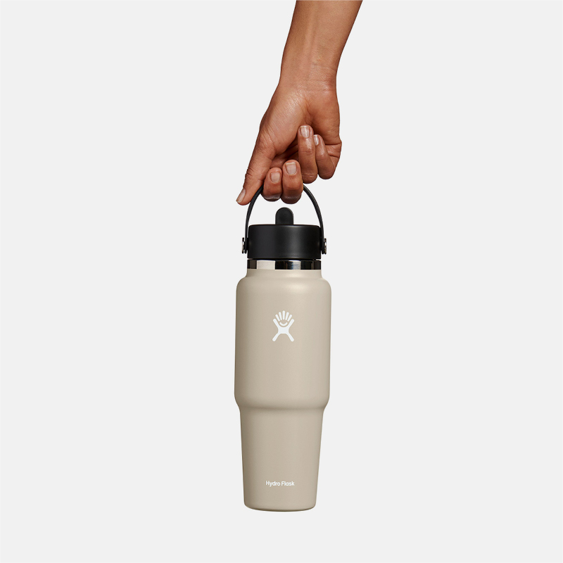 32 oz Wide Mouth Travel Bottle with Flex Straw Cap image number null